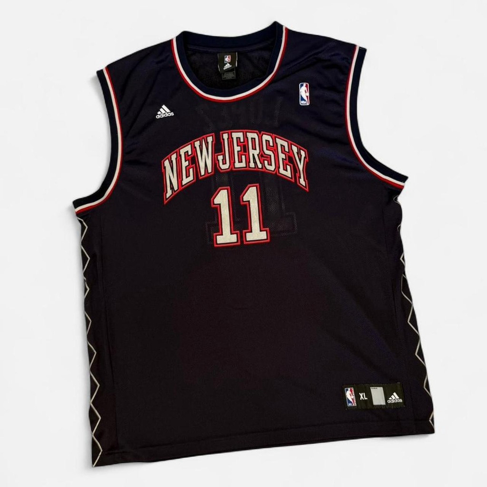 Vintage Adidas New Jersey Nets Brook Lopez Basketball Jersey